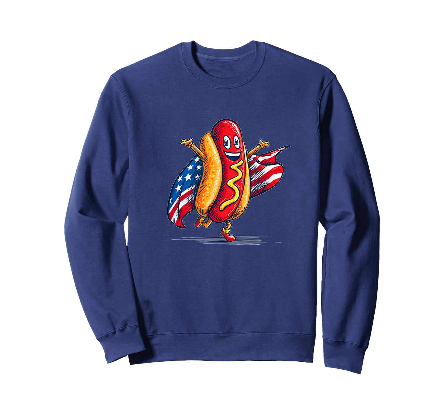 Awesome Hotdog in US Colors Costume T-Shirt