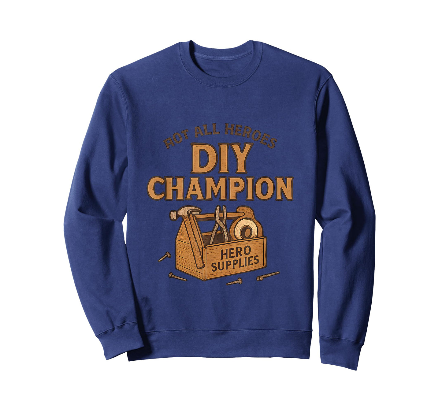 DIY Champion Toolbox Hero Supplies Woodgrain Design T-Shirt