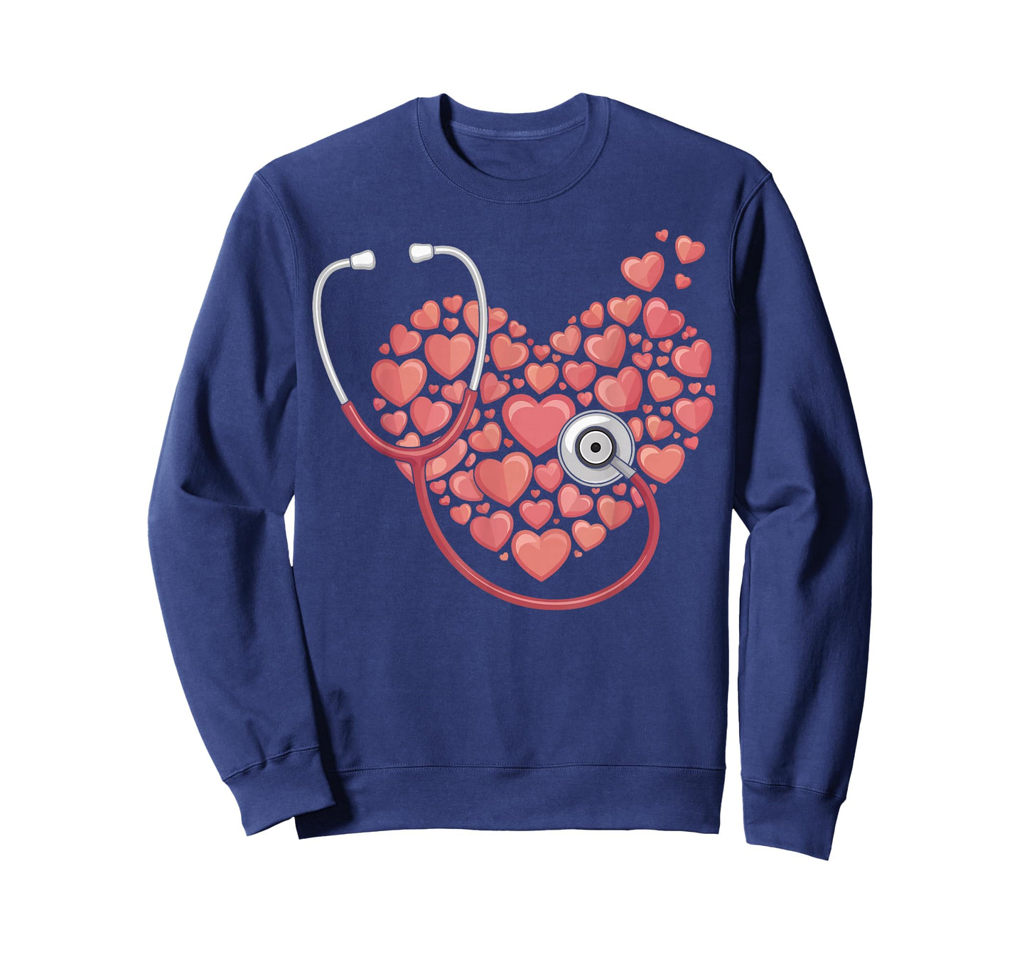 Stethoscope Heart Nurse Hospital Medical Gifts for Men Women T-Shirt