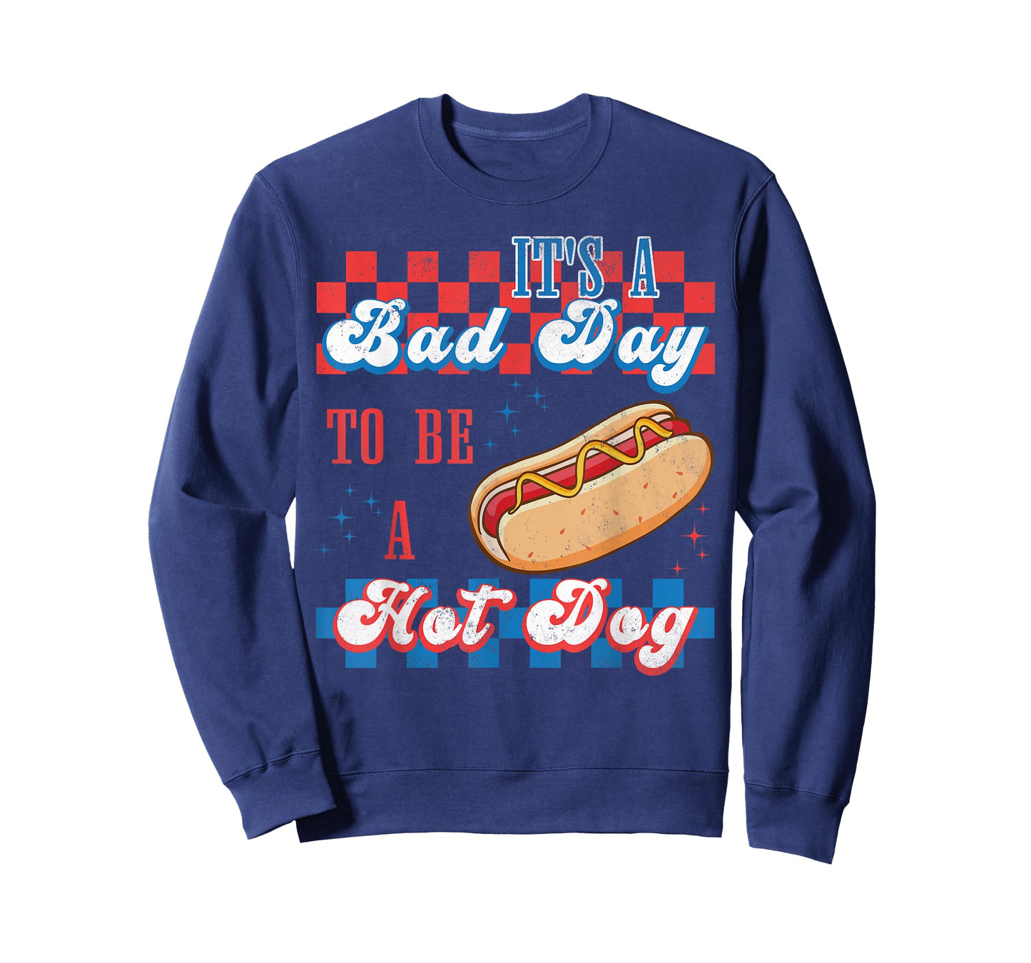 It's A Bad Day To Be A HotDog Retro Independence Day T-Shirt