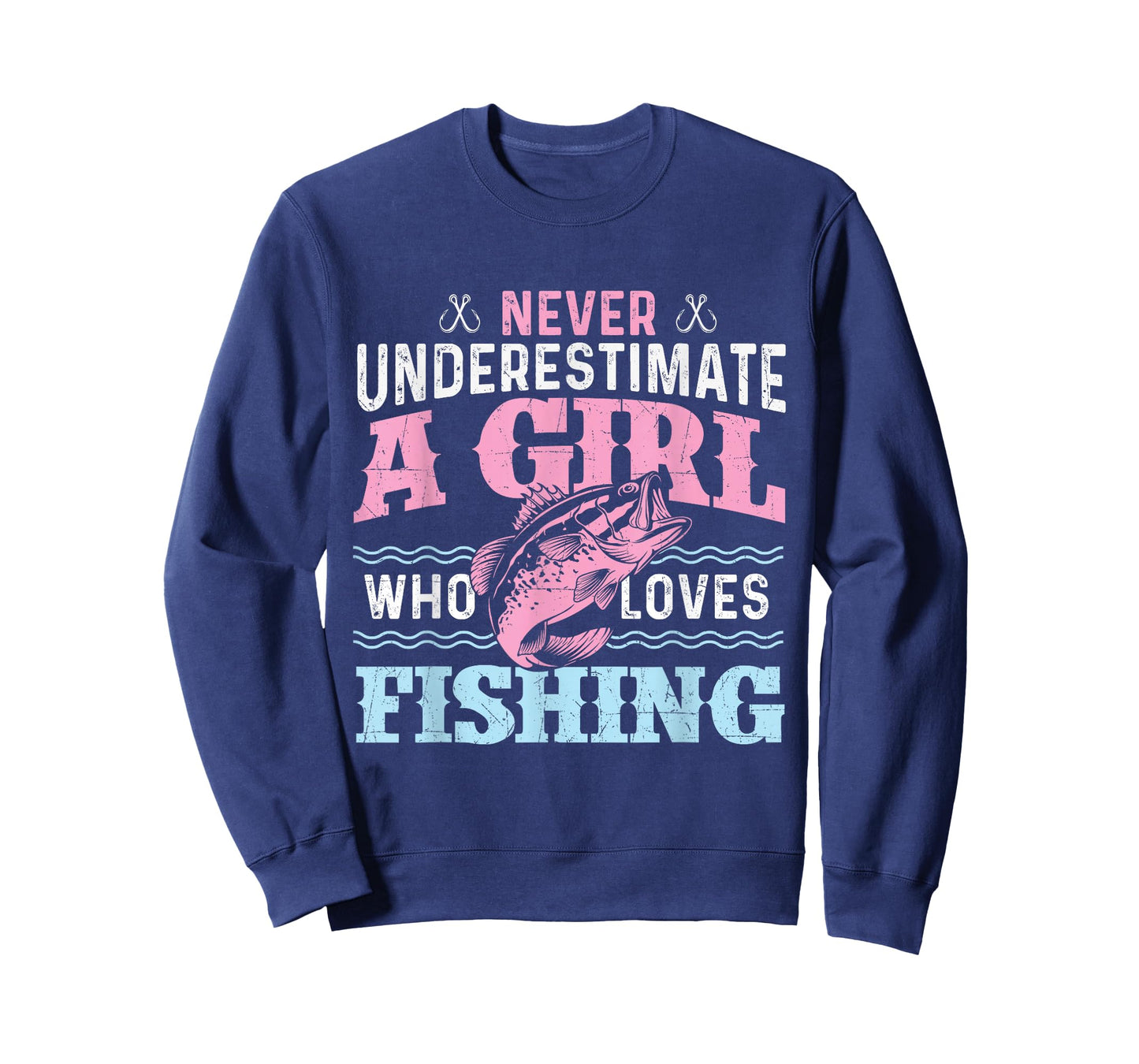 Never Underestimate A Girl Who Loves Fishing - Fish Lover T-Shirt