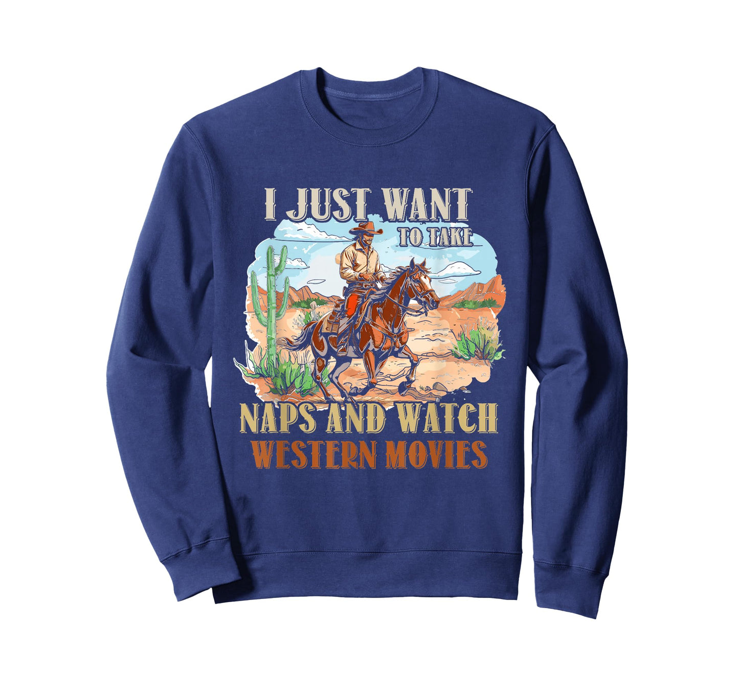 Take Naps And Watch Western Movie Lover Movie Fan T-Shirt