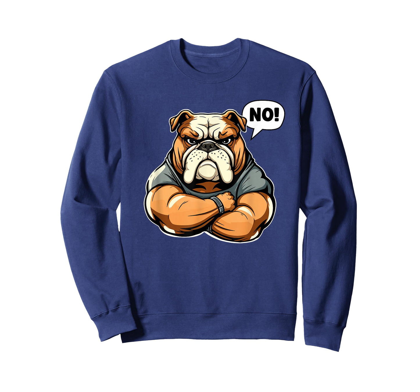 Funny Dog Bulldog - No! T-Shirt