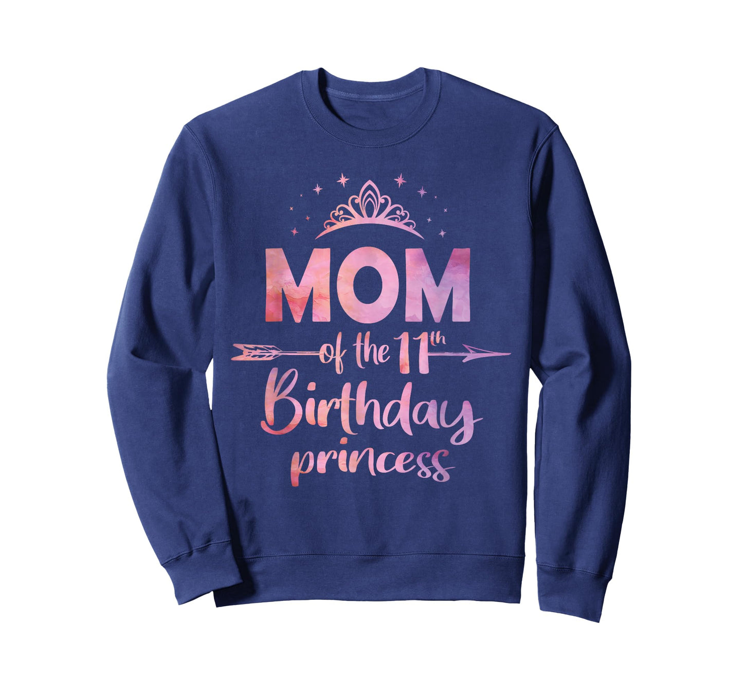 Mom Of The 11th Birthday Princess Girl 11 Years Old B-day T-Shirt