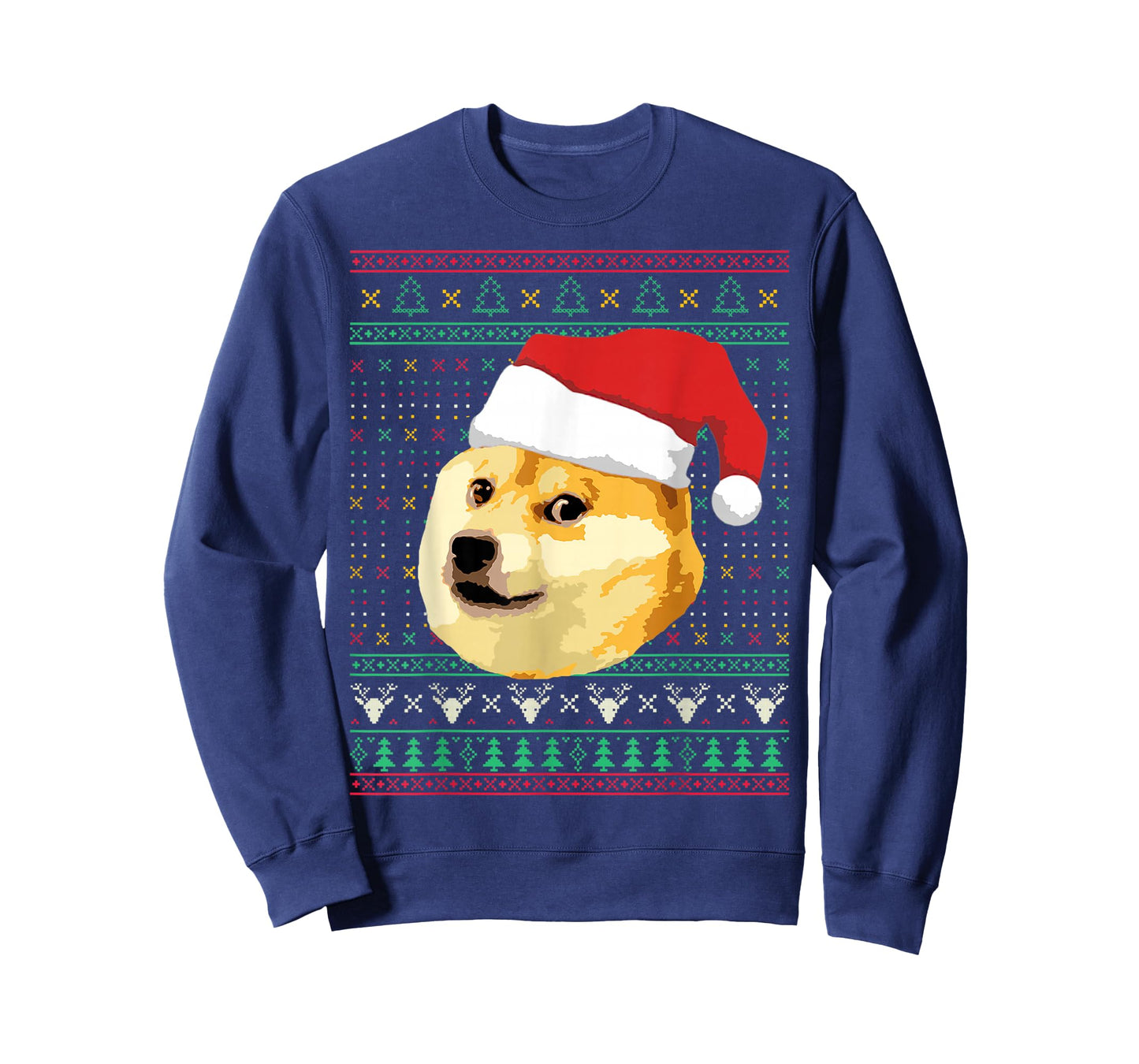 Christmas Doge Meme Shiba Inu Santa Funny Ugly Sweater Xmas T-Shirt