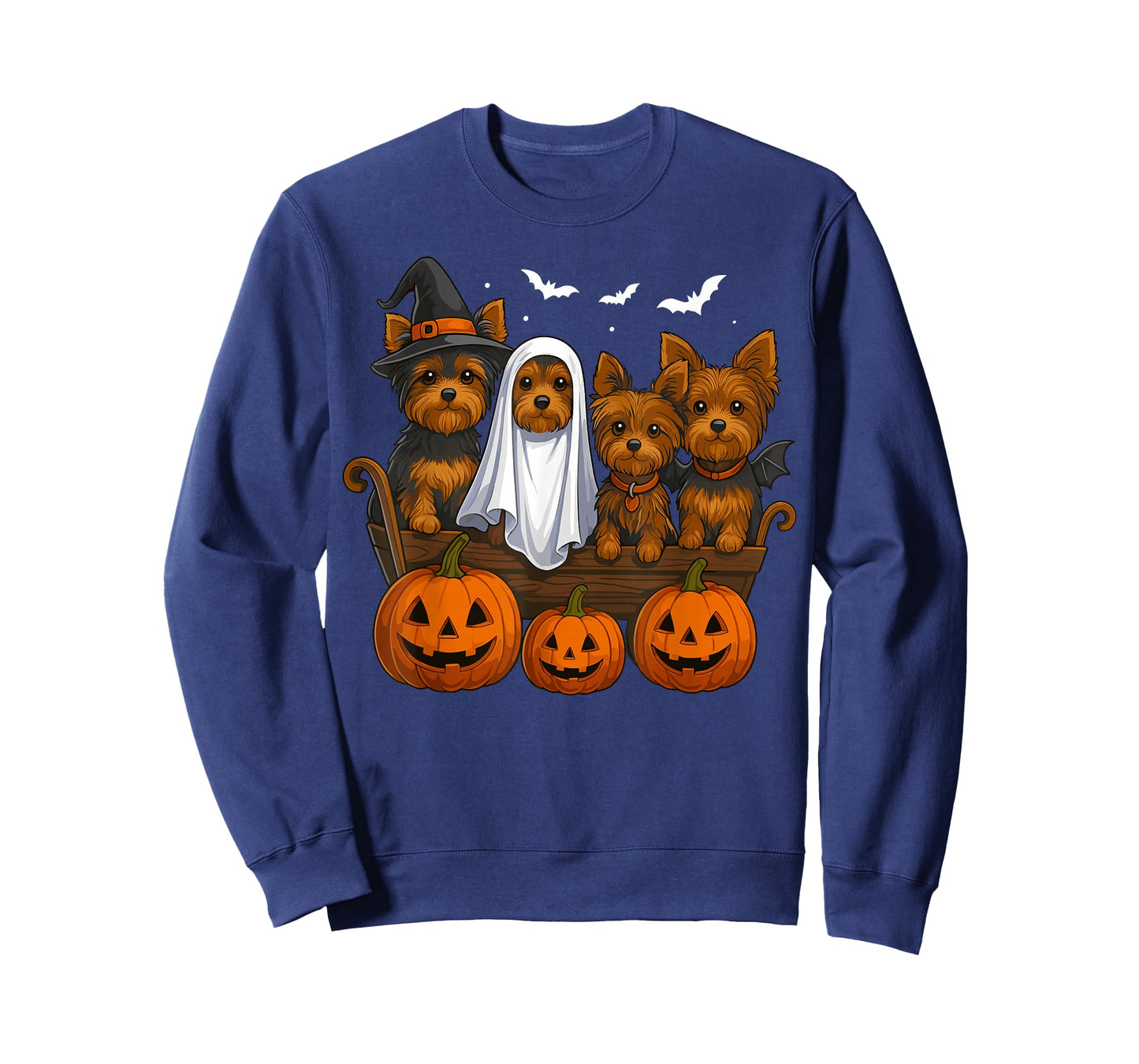 Yorkie Halloween Funny Yorkshire Terrier Dog Trick or Treat T-Shirt