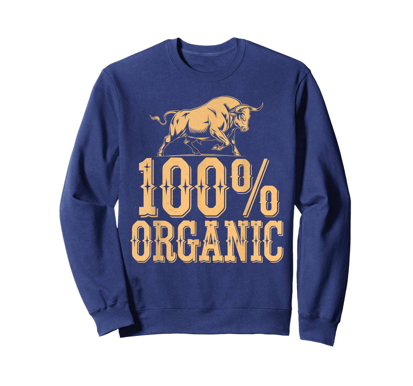 100 Percent Organic Bull Ranch Western Cowboy Graphic T-Shirt