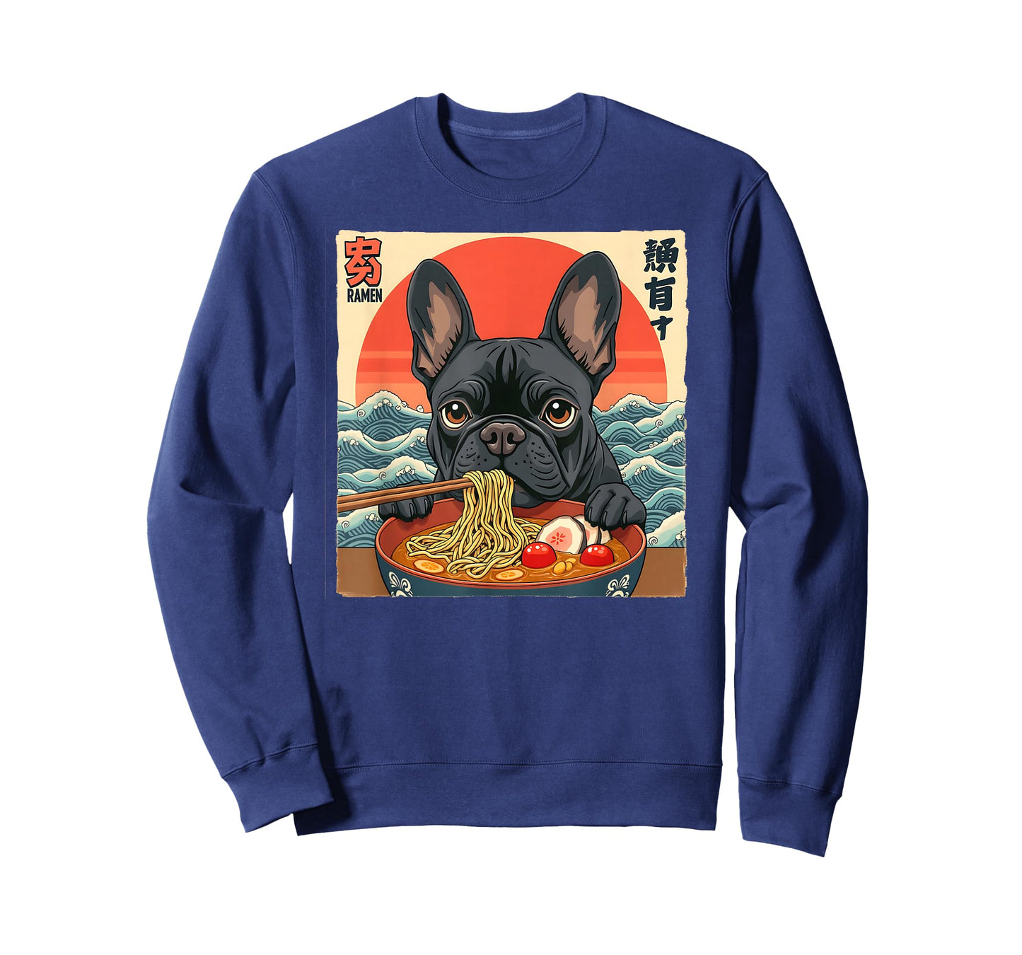 French Bulldog Frenchton Terrier Ramen Noodle Dog Funny T-Shirt