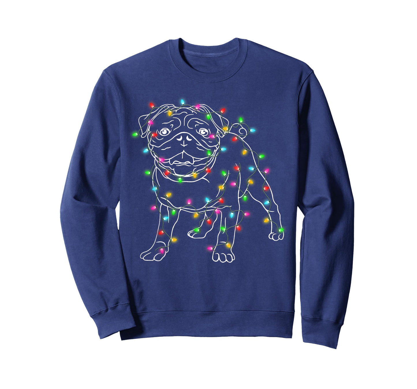 Pug Dogs Tree Christmas Sweater Xmas Pet Animal Dog Gifts T-Shirt