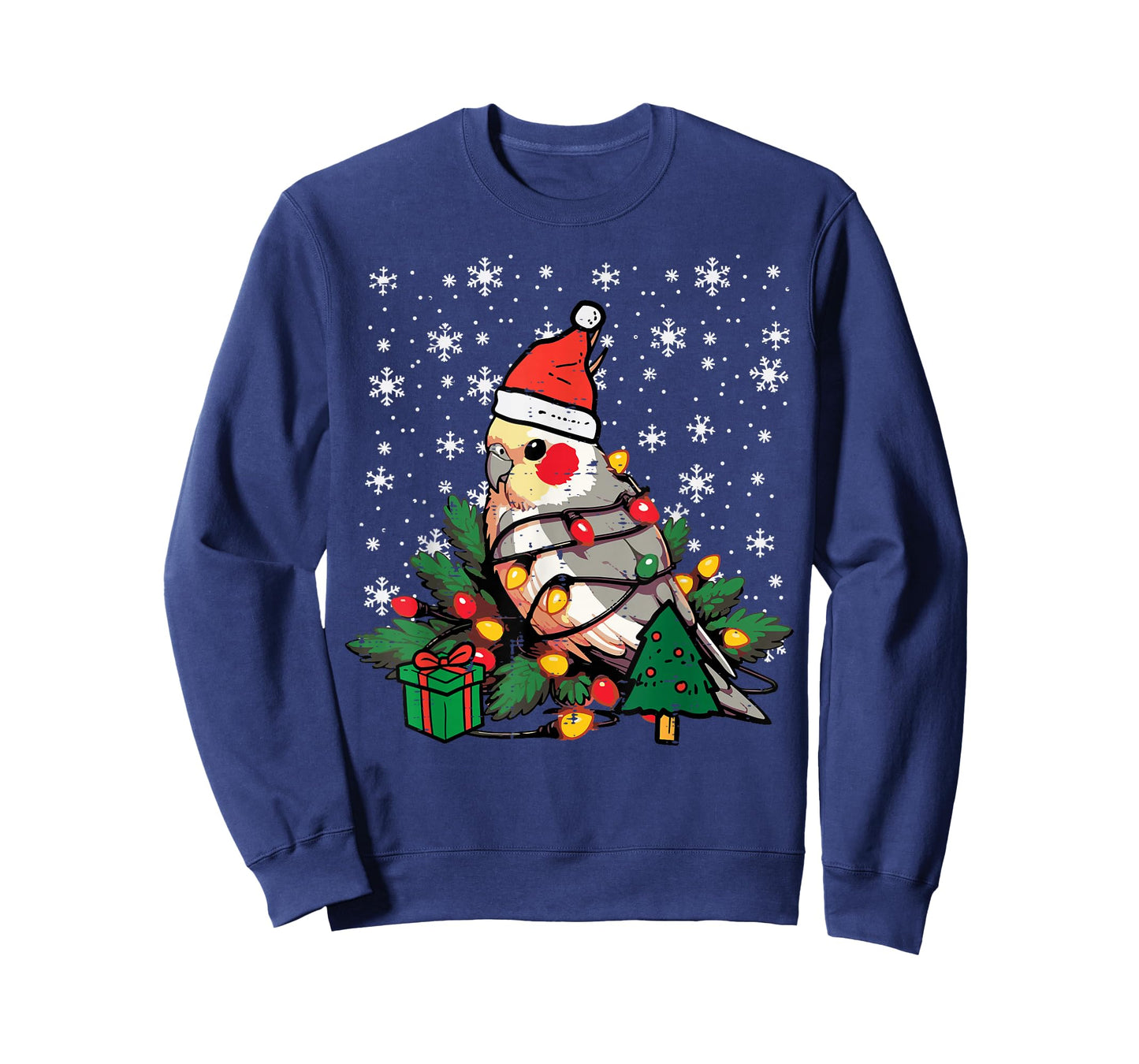 Christmas Bird Cockatiel Xmas Weiro Quarrion Men Women Kids T-Shirt