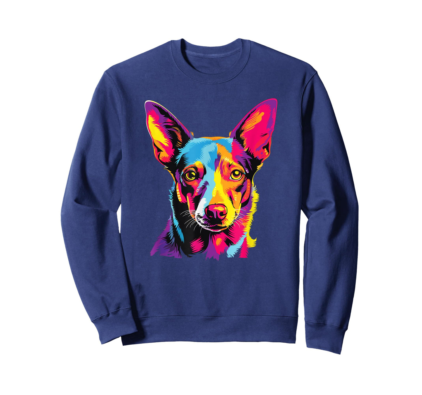Watercolor Colorful Portuguese Podengo Pequeno Dog T-Shirt