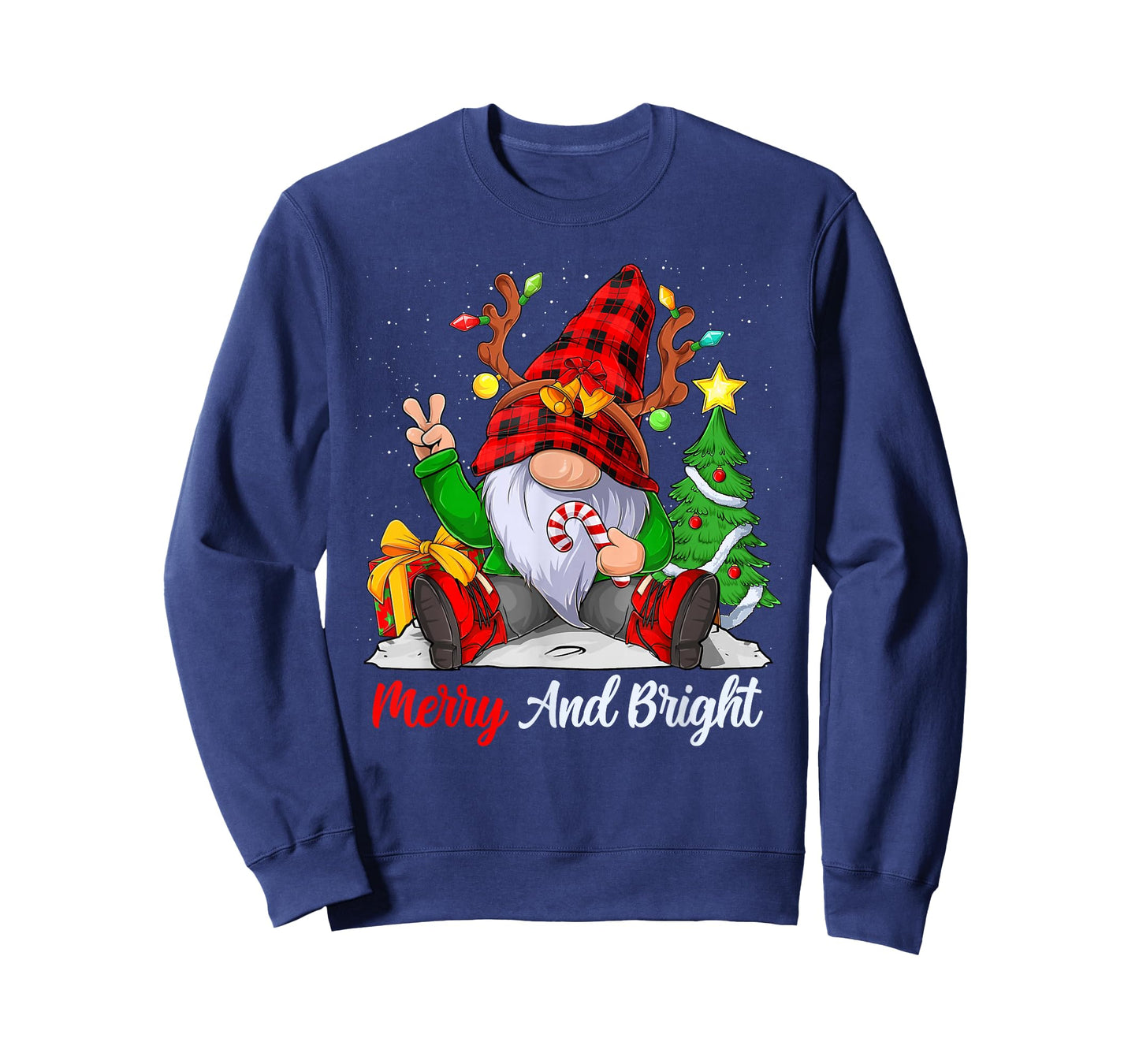 Merry and bright christmas gnome family pajamas matching T-Shirt
