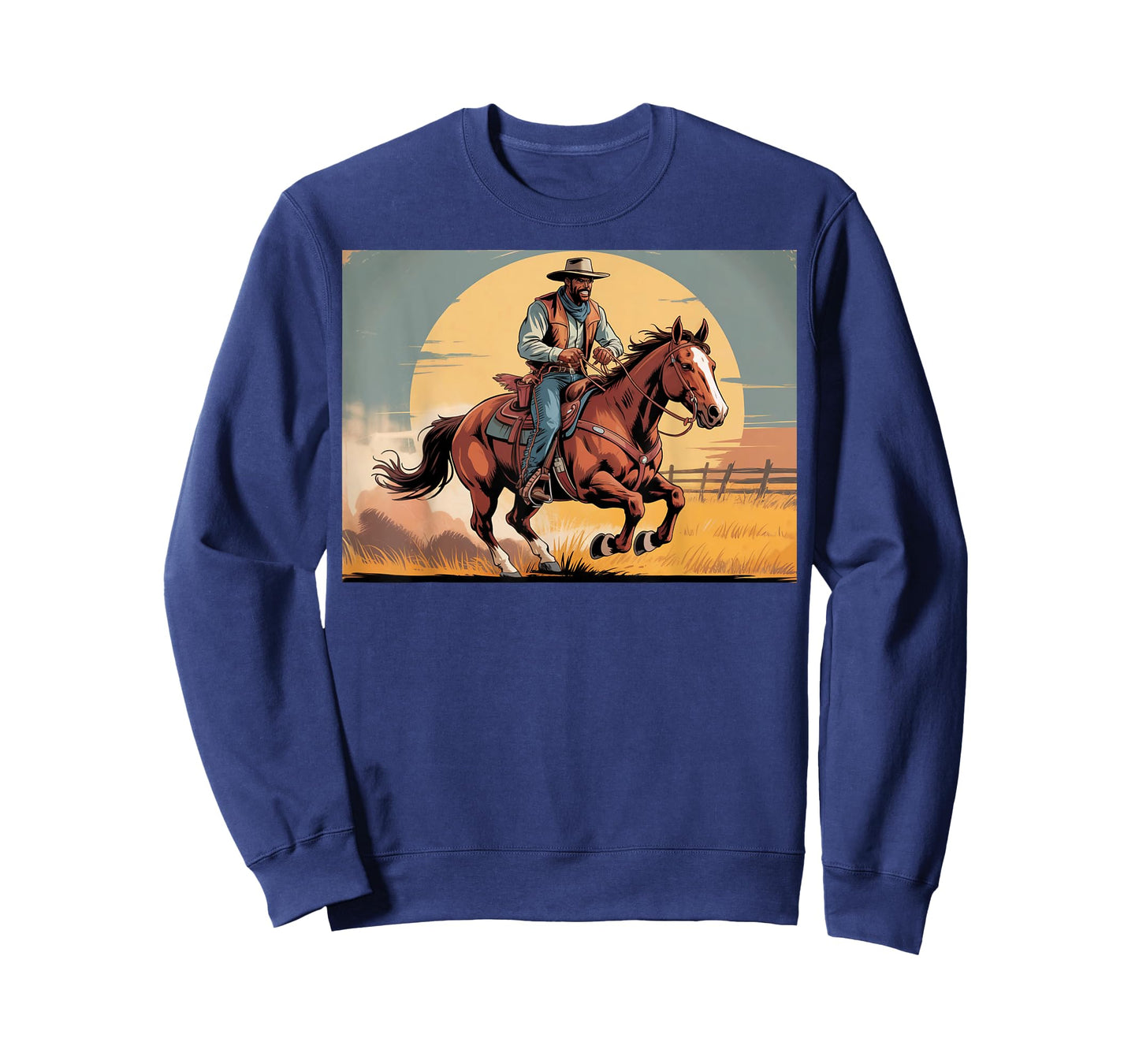 African American Black Cowboy Western Rodeo Melanin Cowboys T-Shirt