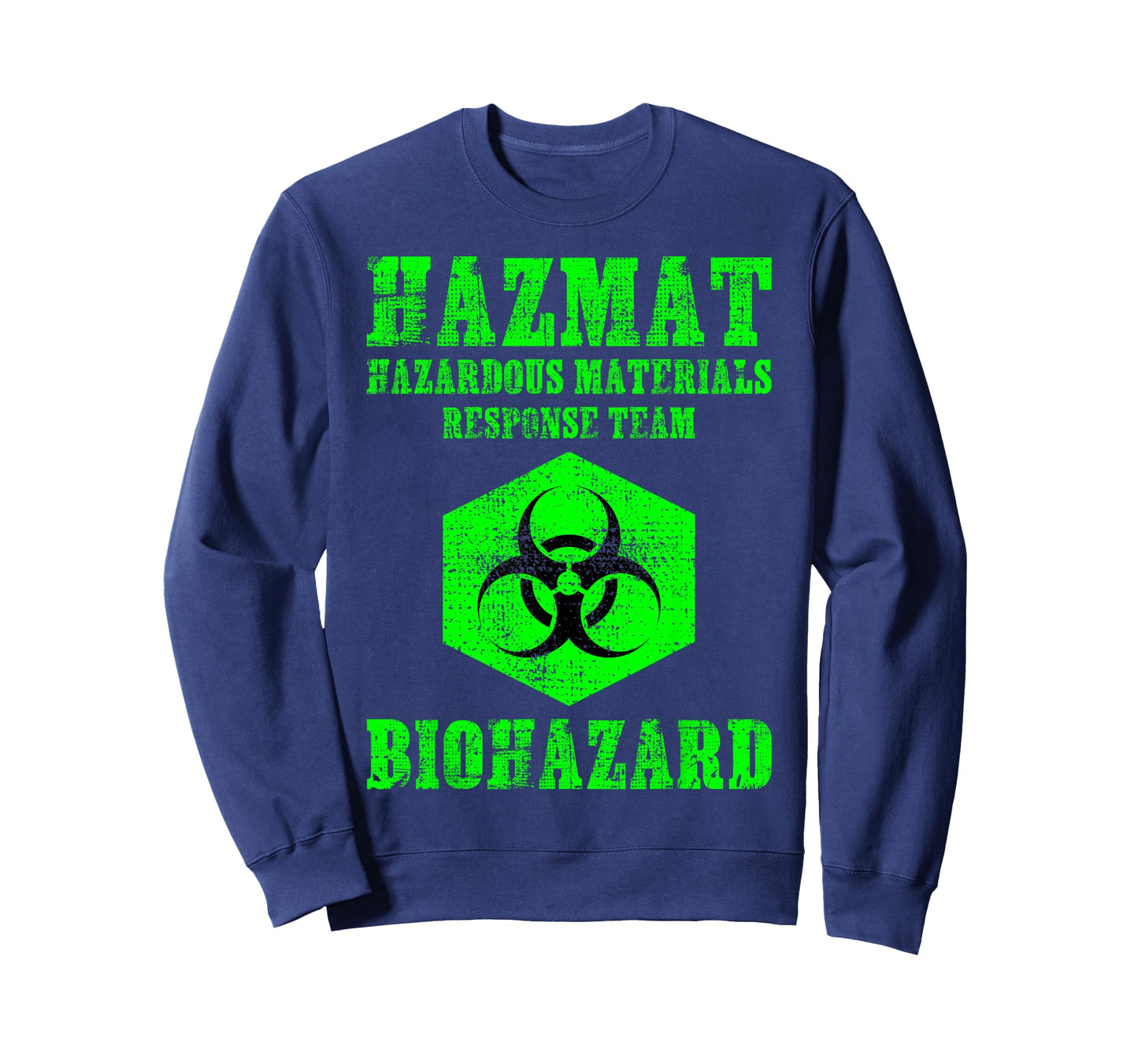 Hazardous Material Hazmat Response Team Grunge Biohazard T-Shirt