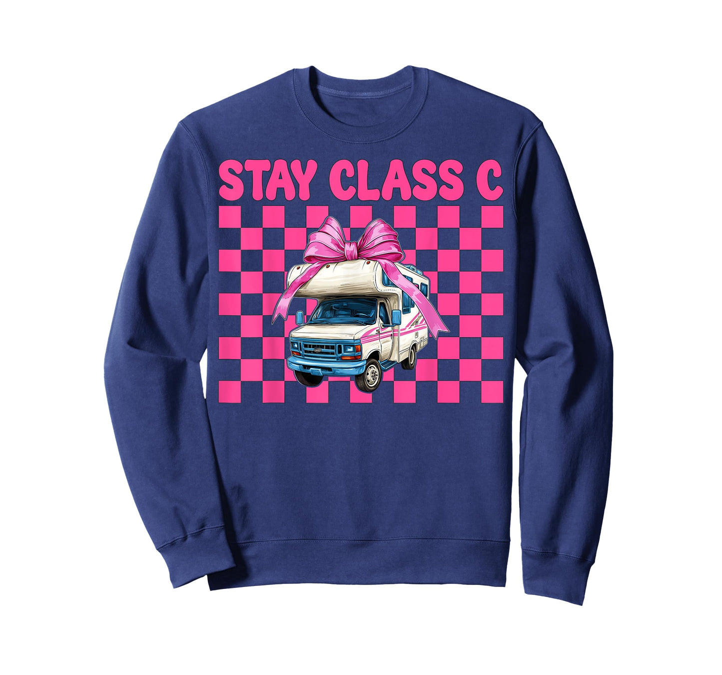 RV Camping Camper Motorhome Girl Mom Coquette Stay Class C T-Shirt