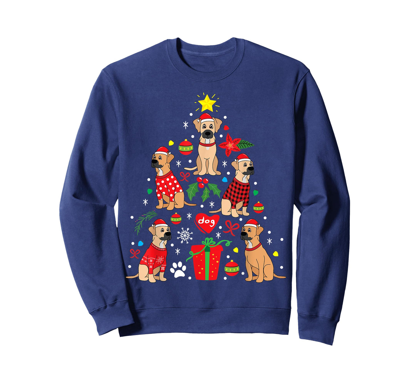 Black Mouth Cur Christmas Bauble Tree Dog Gift T-Shirt for Men Women Kids