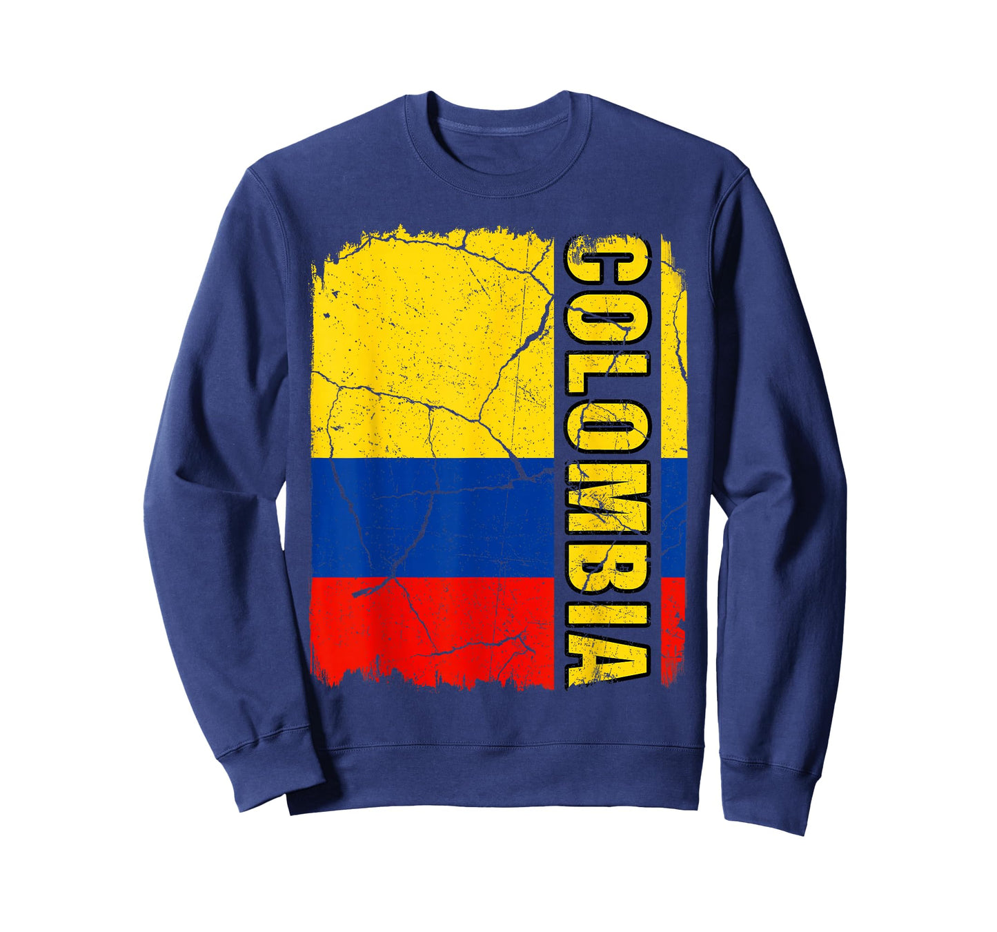 Vintage Colombian Flag Colombia Pride Roots Heritage Gift T-Shirt