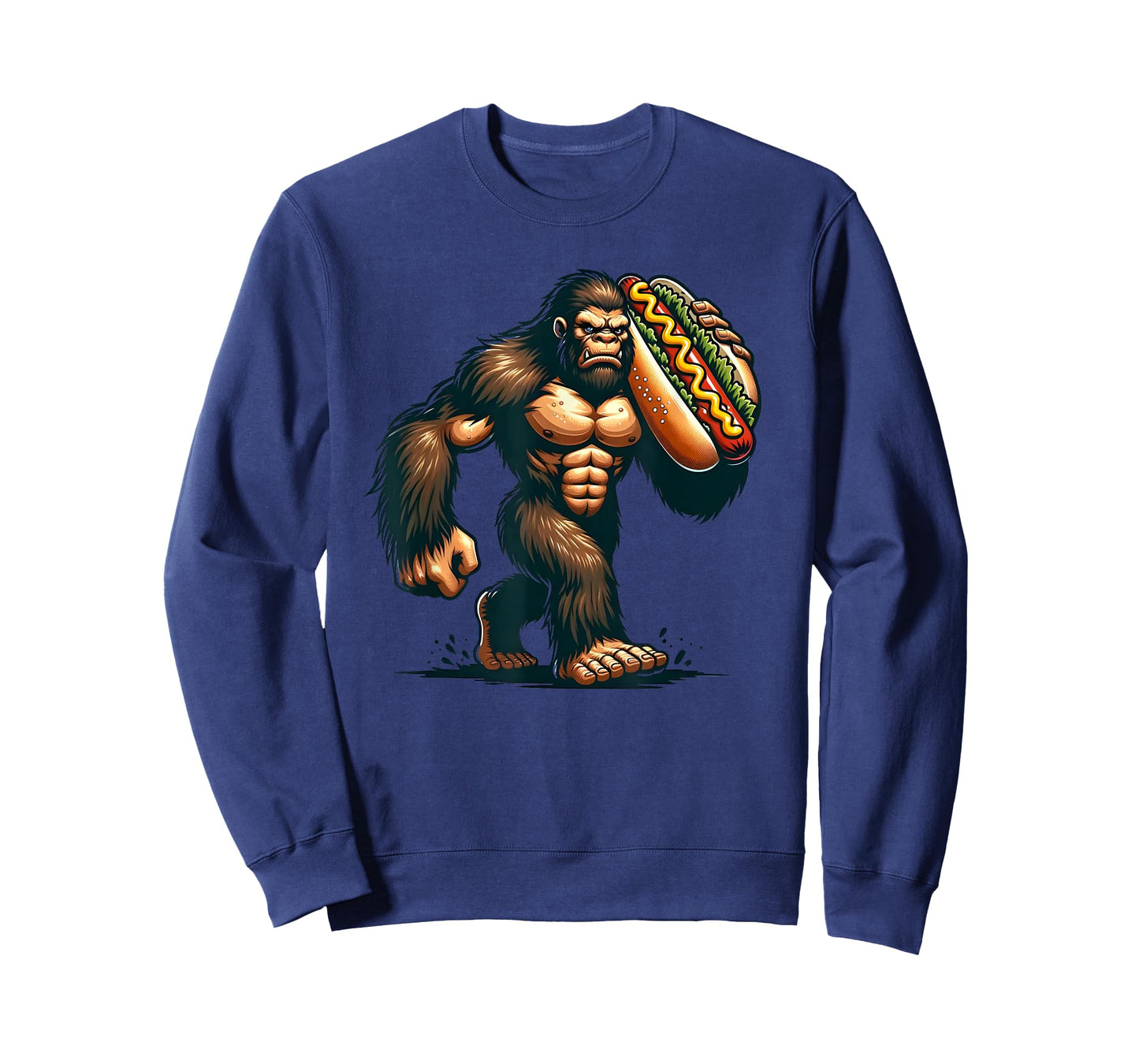 Bigfoot Hotdog Funny Boys Kids Men Sasquatch Food Lovers T-Shirt