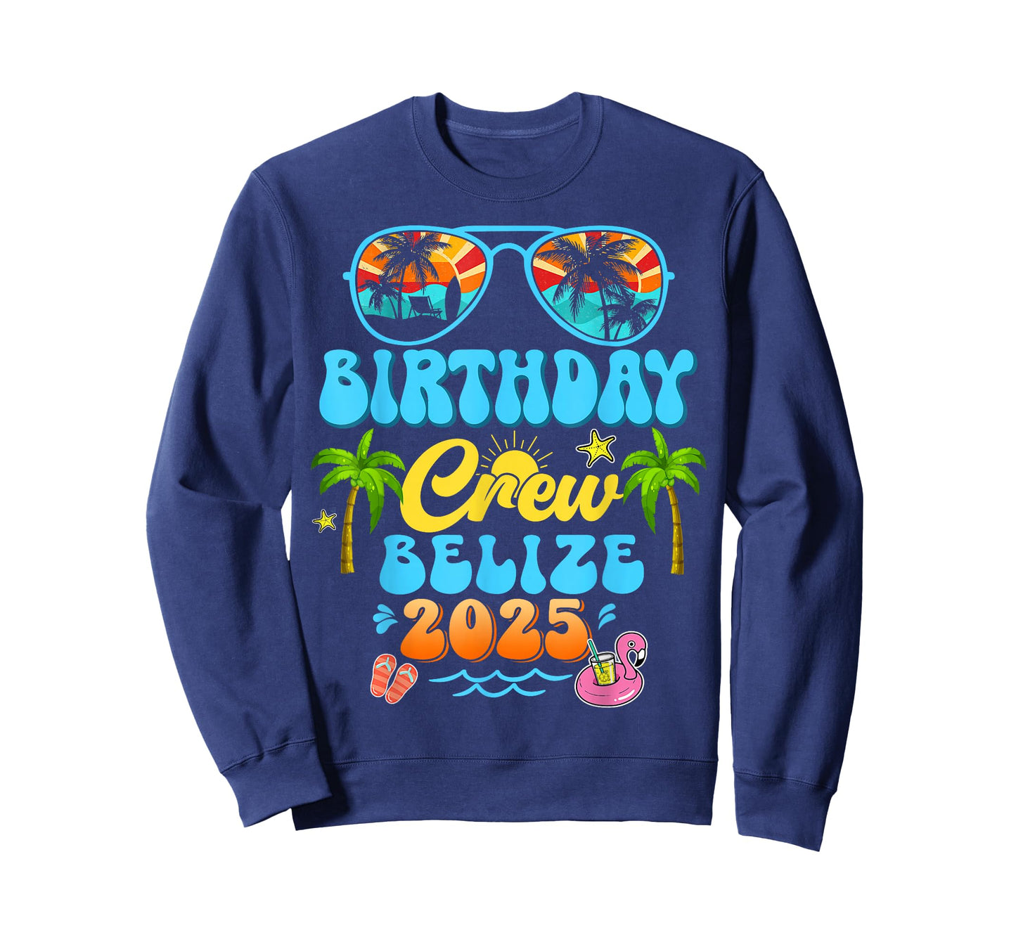 Belize Birthday Crew Vacation Cruise 2025 Summer Group Trip T-Shirt