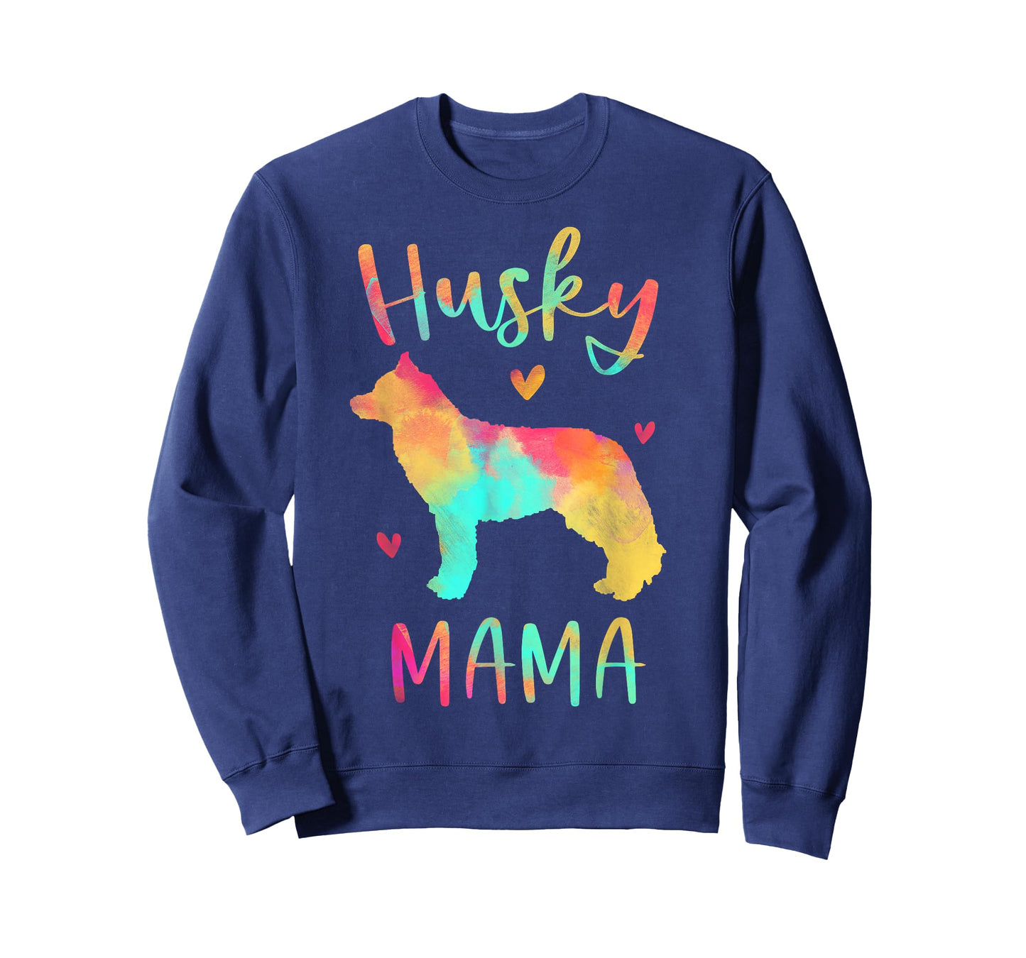 Husky Mama Colorful Siberian Husky Gifts Dog Mom T-Shirt