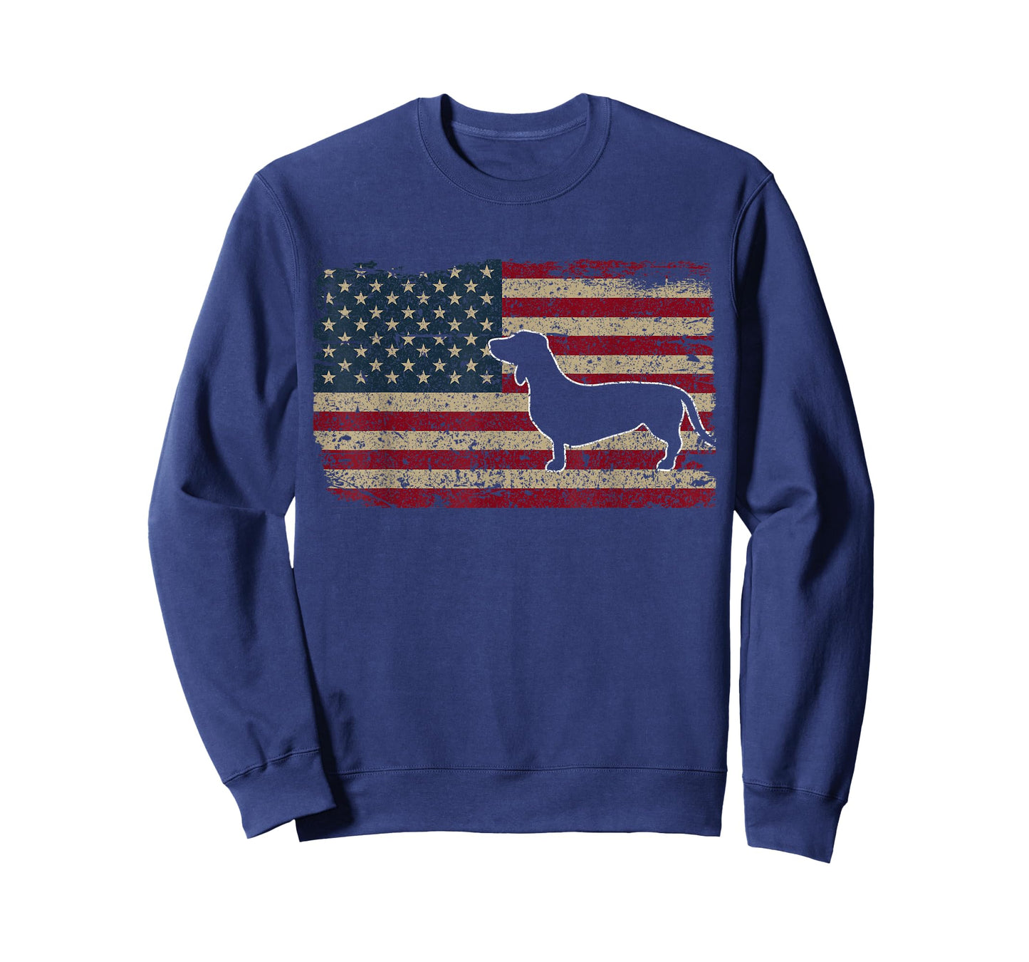 Dachshund America Flag Patriotic Weiner Dog Gift T-Shirt Small