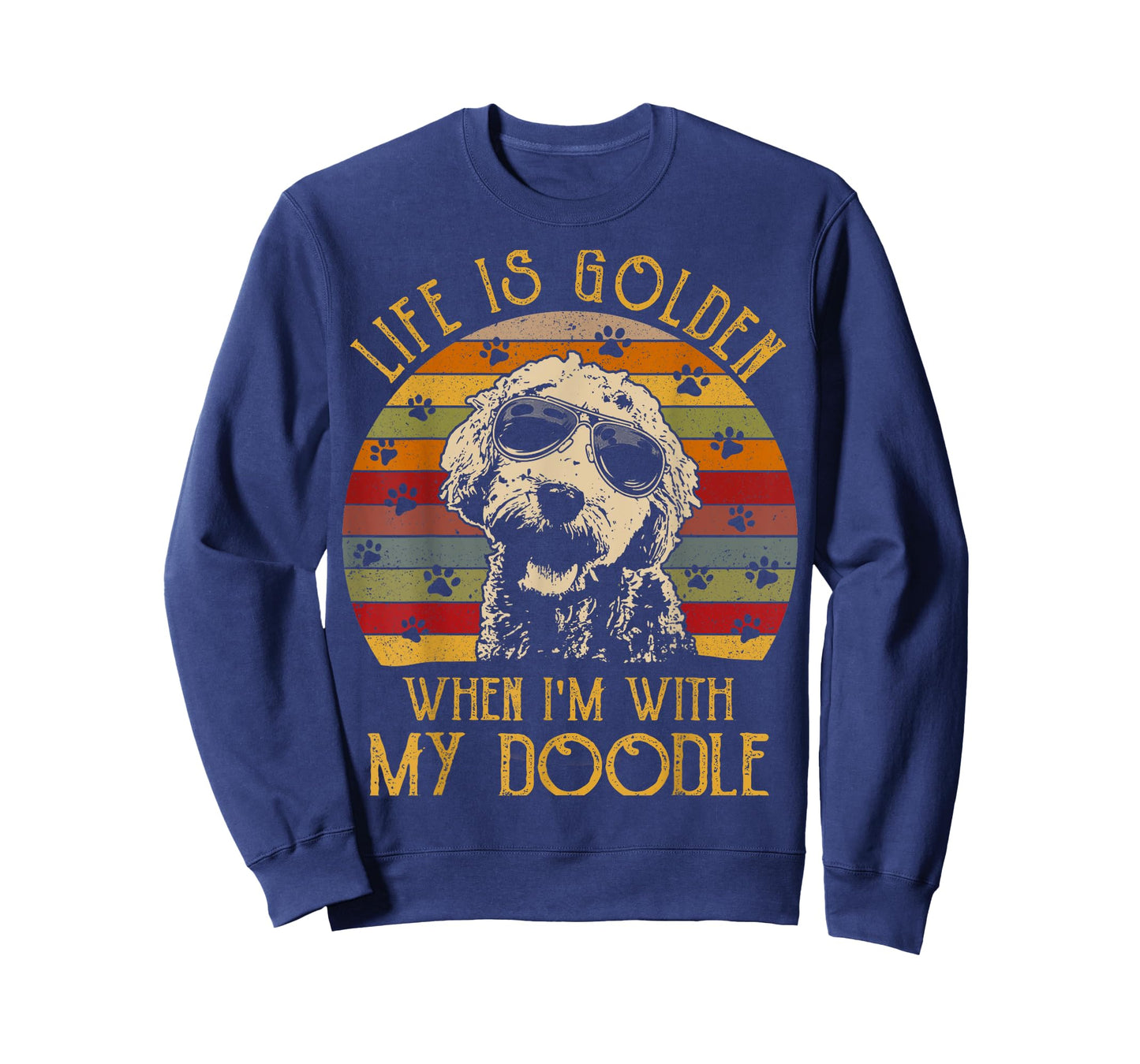 Vintage Life is Golden When Im With My Doodle T-shirt T-Shirt