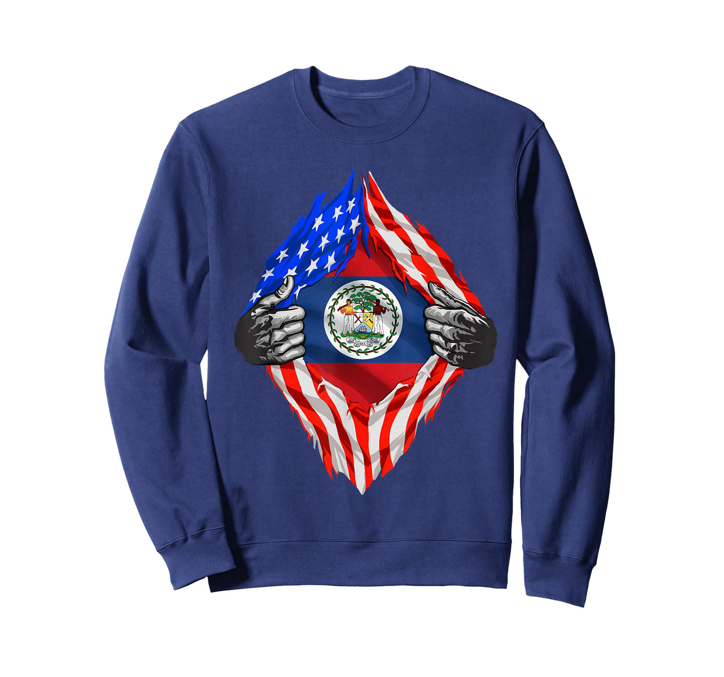 Belize Shirt Super American Belizean Flag Belizean Roots T-Shirt