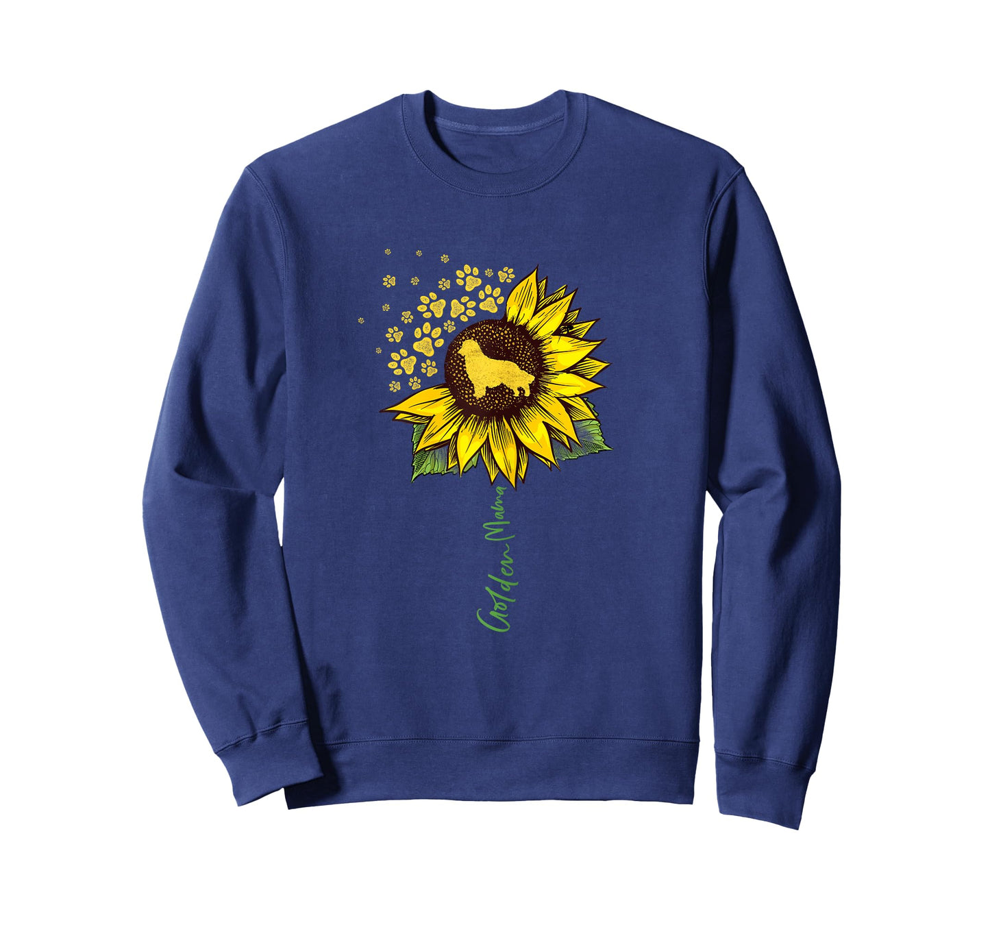 Golden Mom Sunflower Golden Retriever Lover Gifts Dog Mama T-Shirt