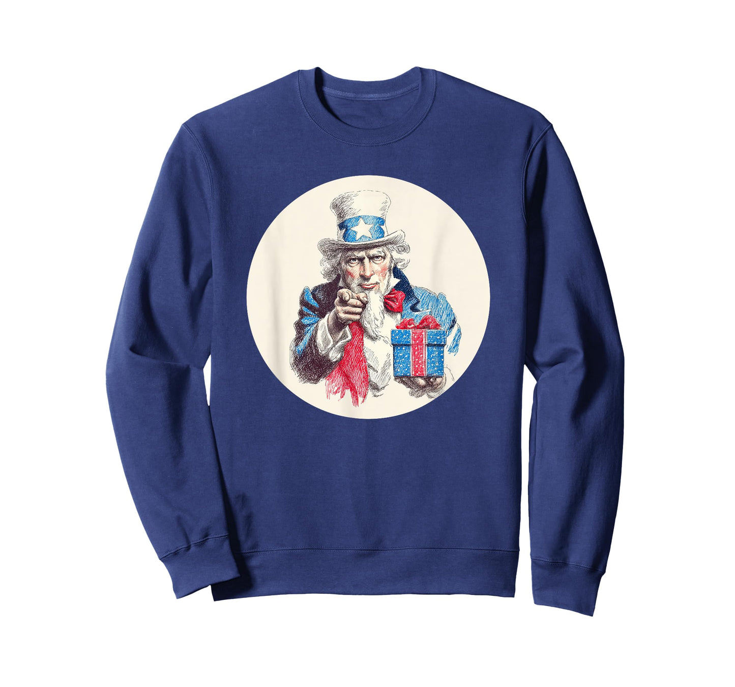 Great Patriotic Look with Sam and Christmas Box T-Shirt