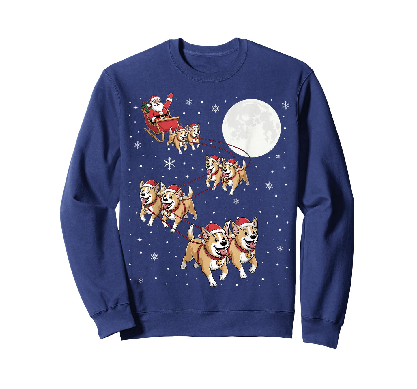 Australian Cattle Dog Xmas Matching Santa Claus Riding T-Shirt
