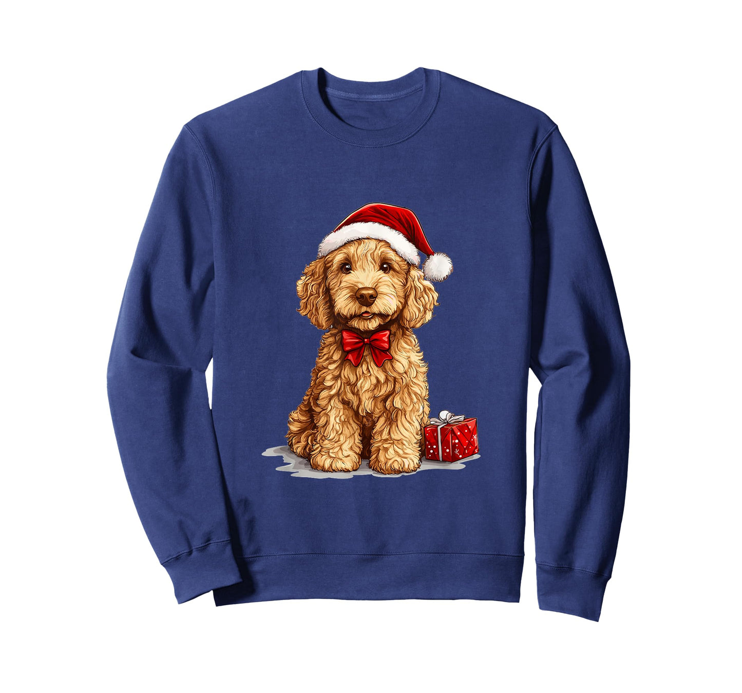 Cute Goldendoodle Dog Christmas Merry X-mas Graphic T-Shirt