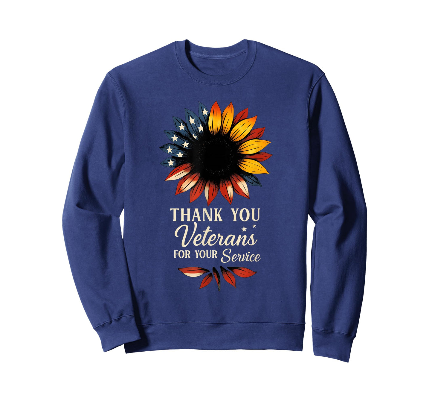 Thank You Veterans Sunflower Military Veterans Day Tribute T-Shirt