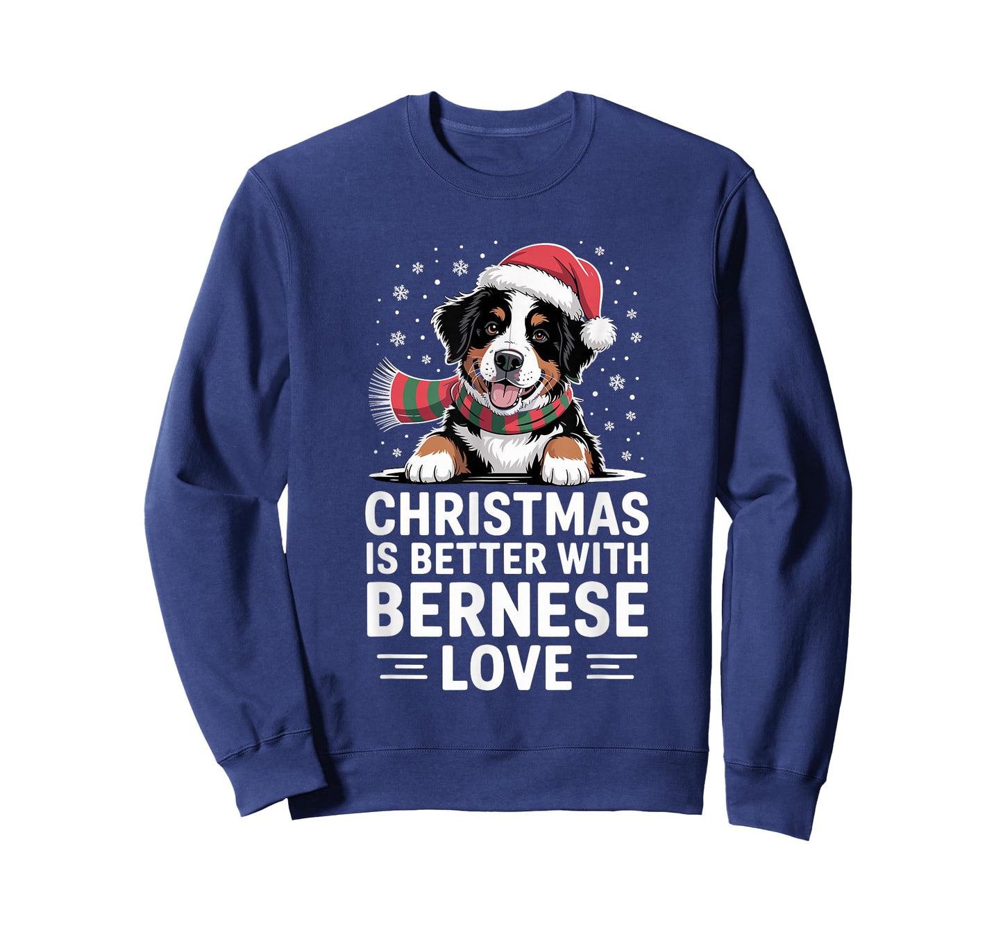 Funny Puppy Dog Christmas is Better with Bernese Dog Love T-Shirt