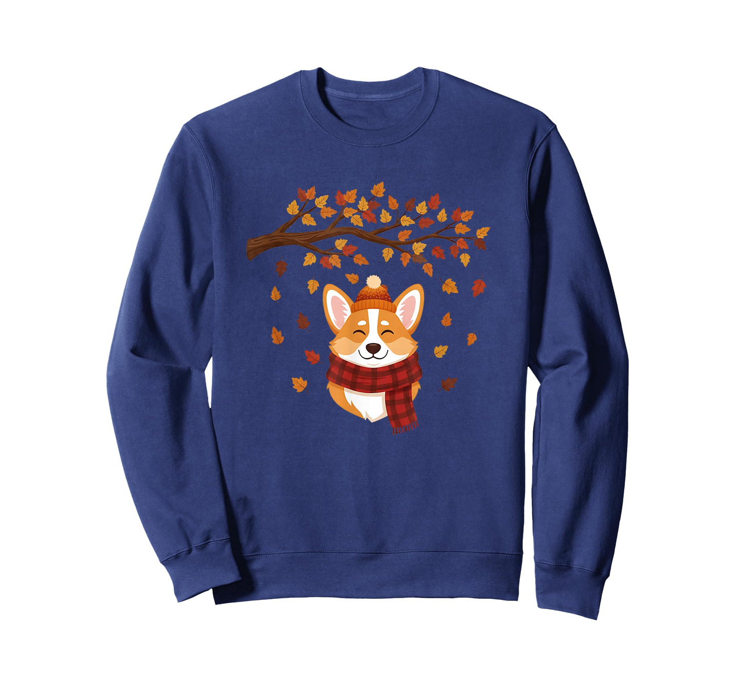 Cute Fall Corgi Dog Lover Autumn Season Leaves Colors T-Shirt