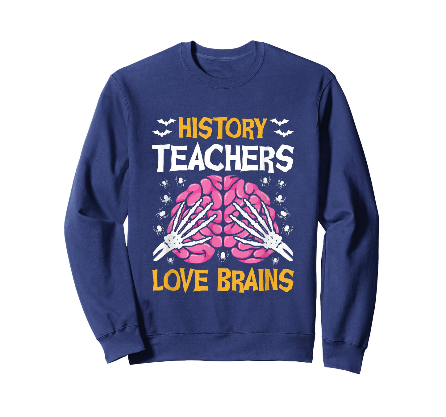 History Teacher Love Brains Funny Halloween School T-Shirt