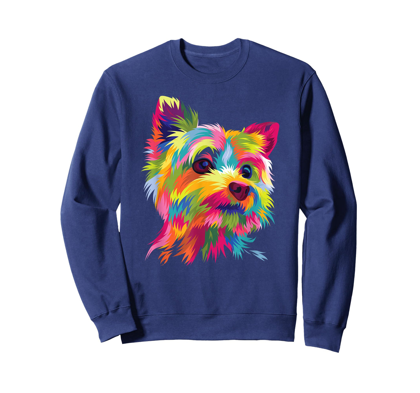 Colorful Pop Art Yorkshire Terrier Portrait Yorkie Lover T-Shirt Small