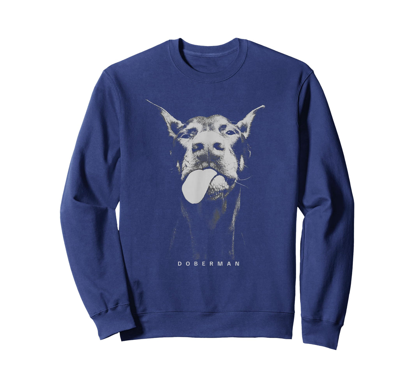 Playful Doberman Serving Attitude with a Tongue-Out Smirk T-Shirt