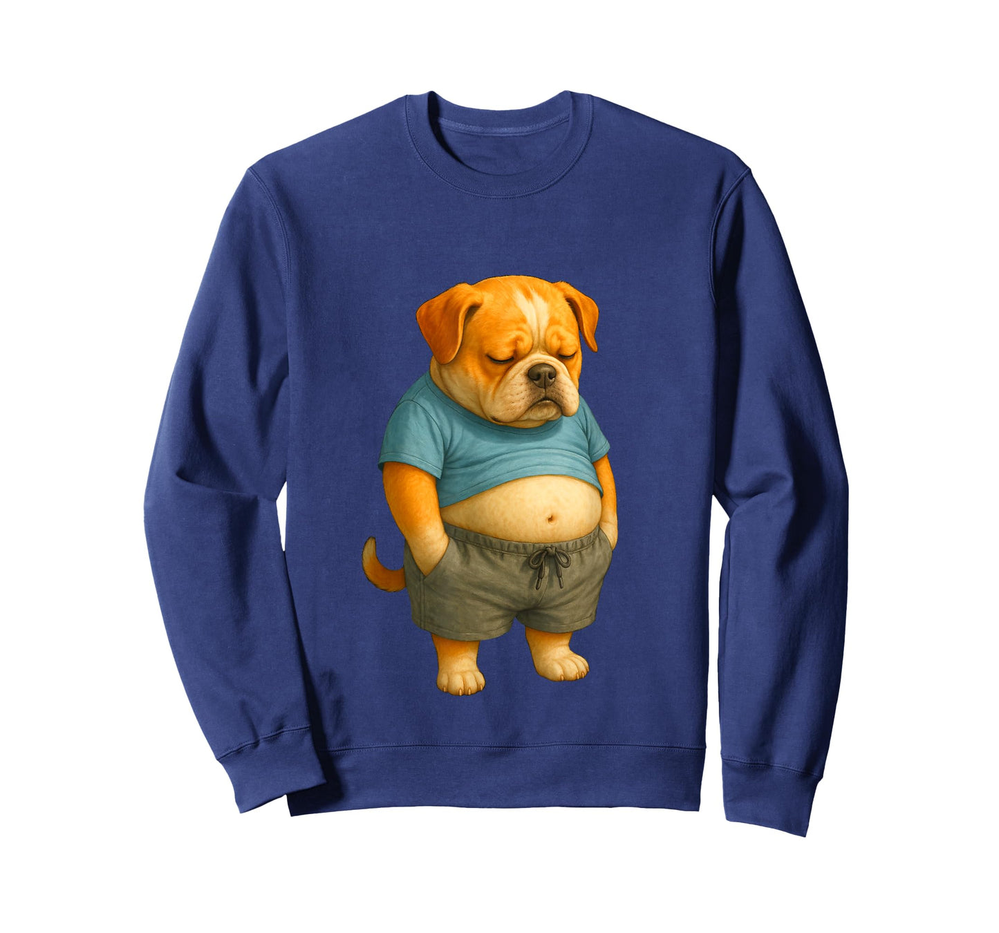 Funny fat Dog with Belly fat Men Women Kids T-Shirt