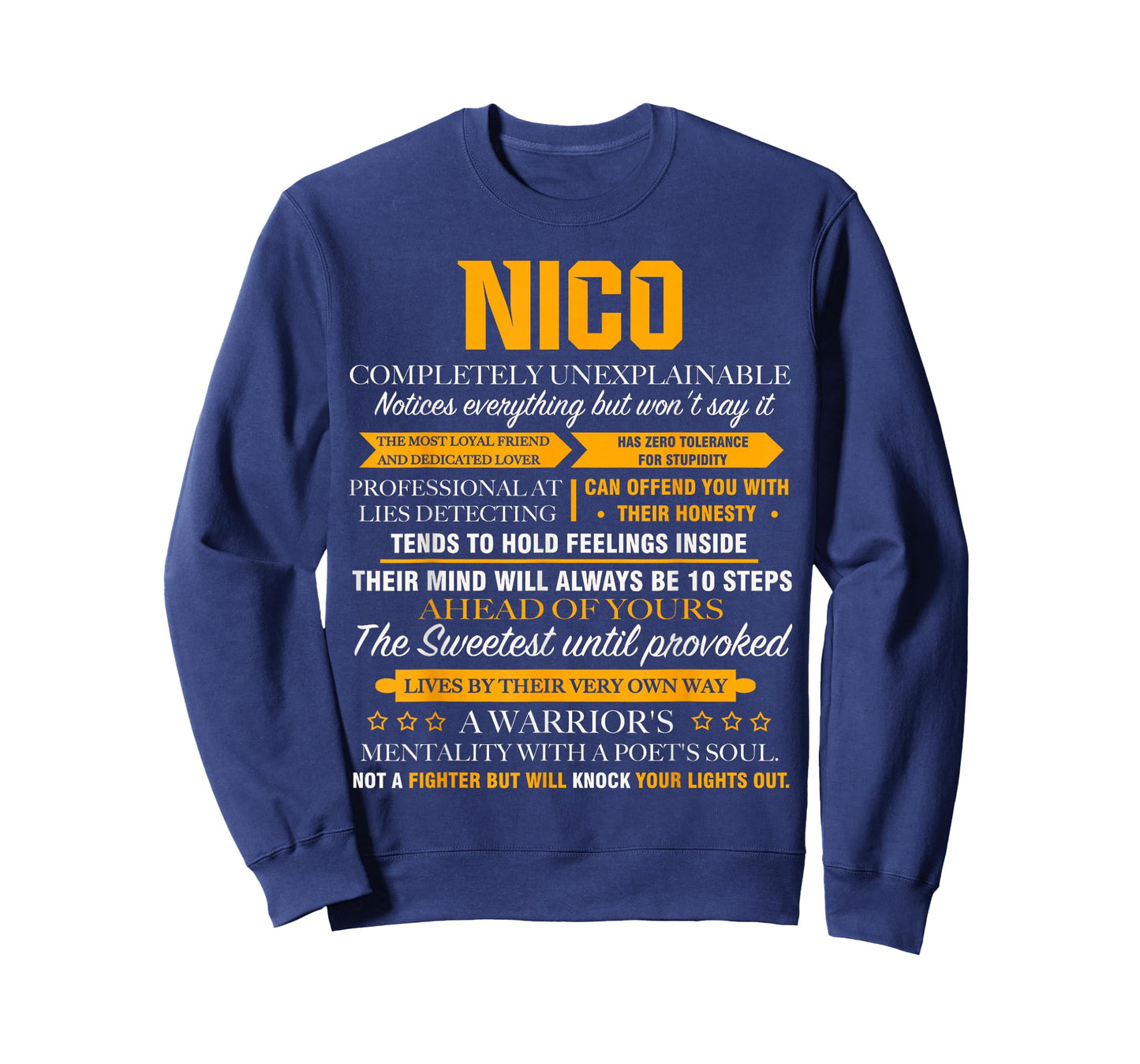 Nico completely unexplainable name shirt Front Print 1kana T-Shirt