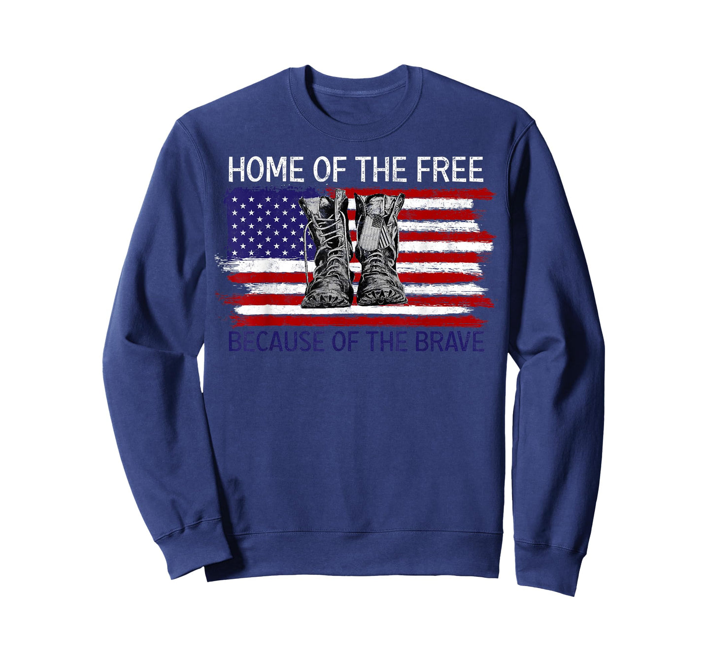 Home of a Free Because of The Brave US Flag Patriotic Proud T-Shirt