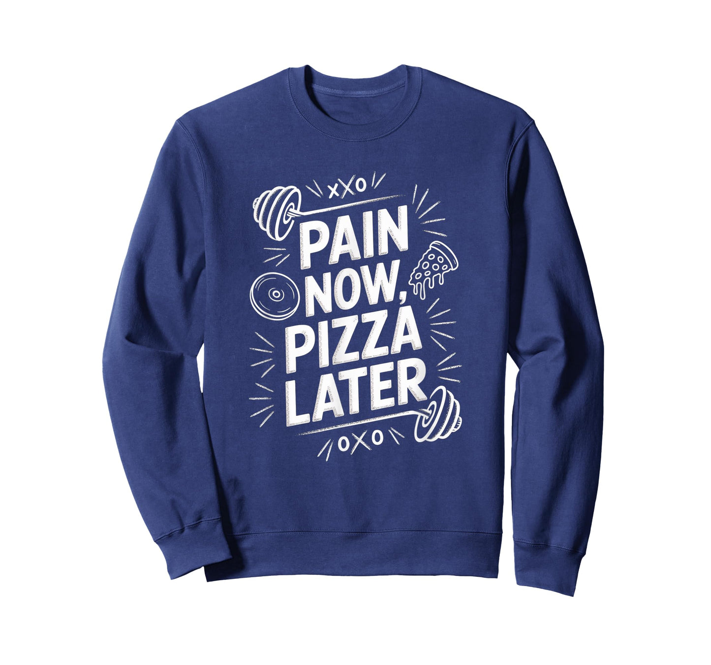 Pain Now Pizza Later Fitness Funny Gym Workout for Men Women T-Shirt