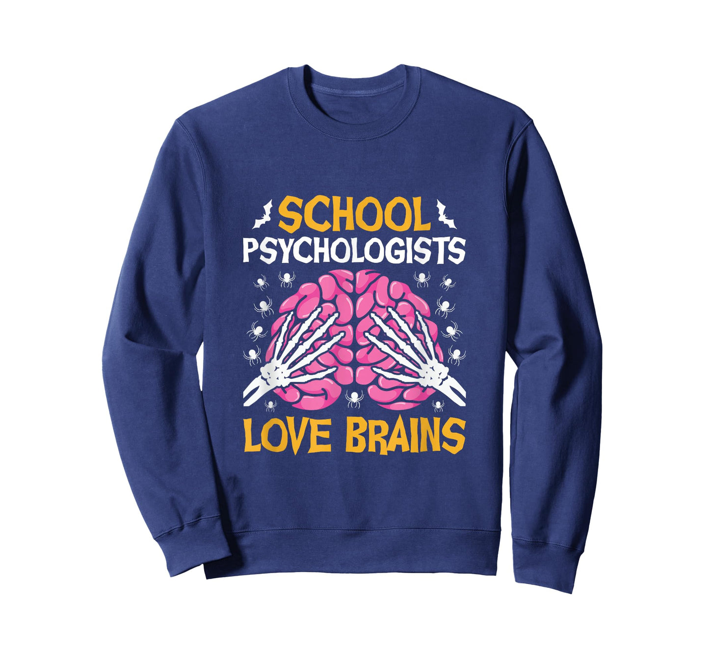 School Psychologists Love Brains Funny Halloween School T-Shirt