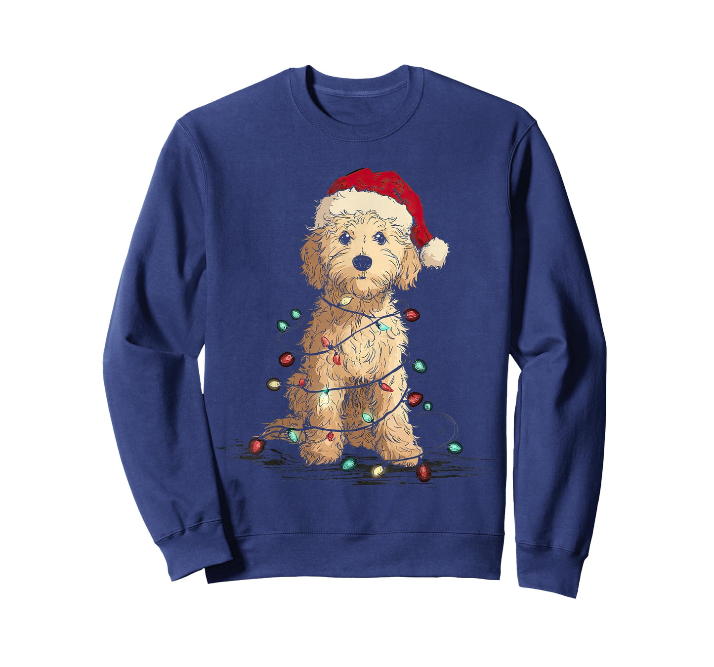 Funny Cockapoo Christmas Graphics Dog Lights Lover T-Shirt