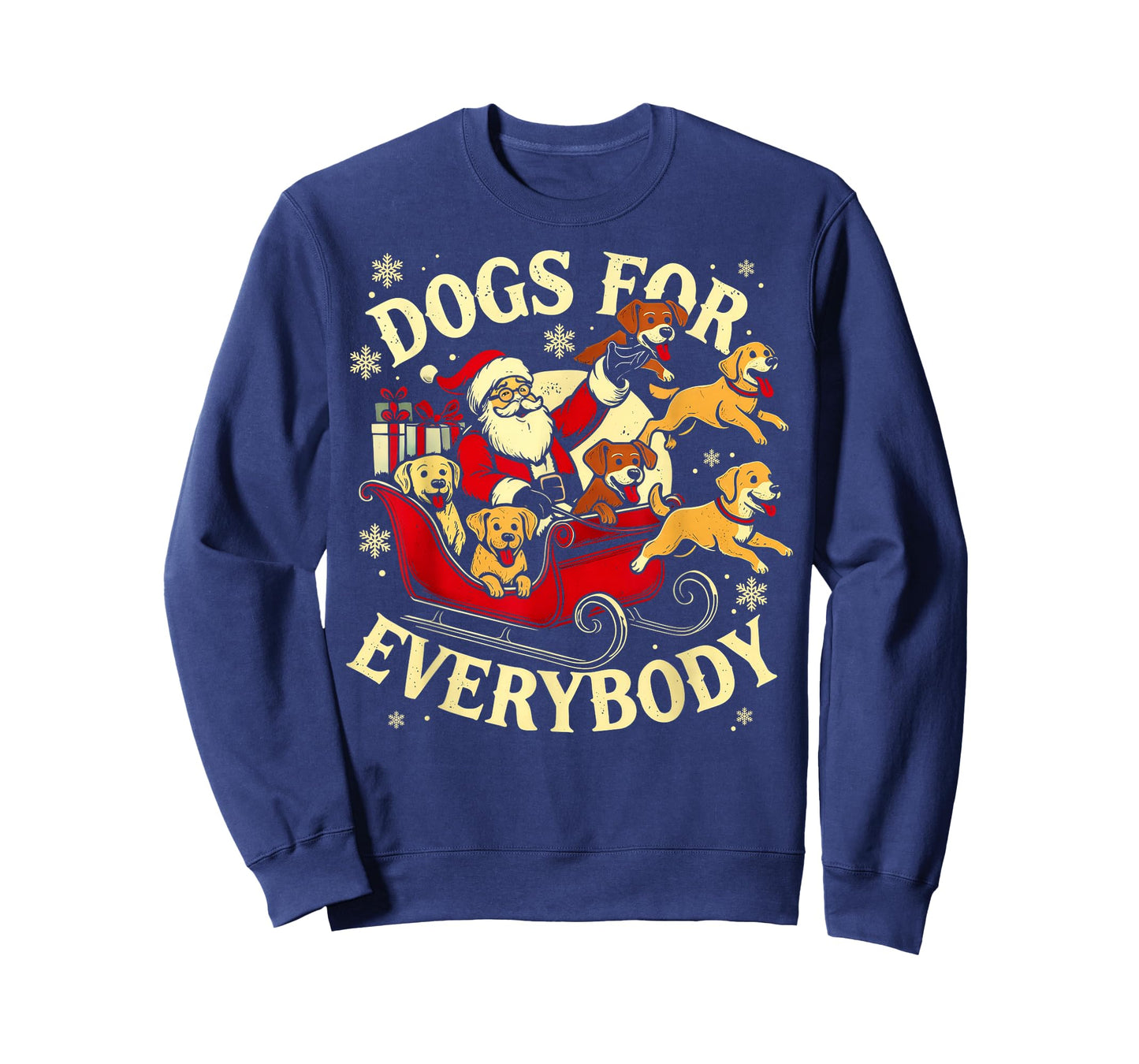 Dogs for Everybody Santa Funny Christmas Dog Mom Dog Dad T-Shirt
