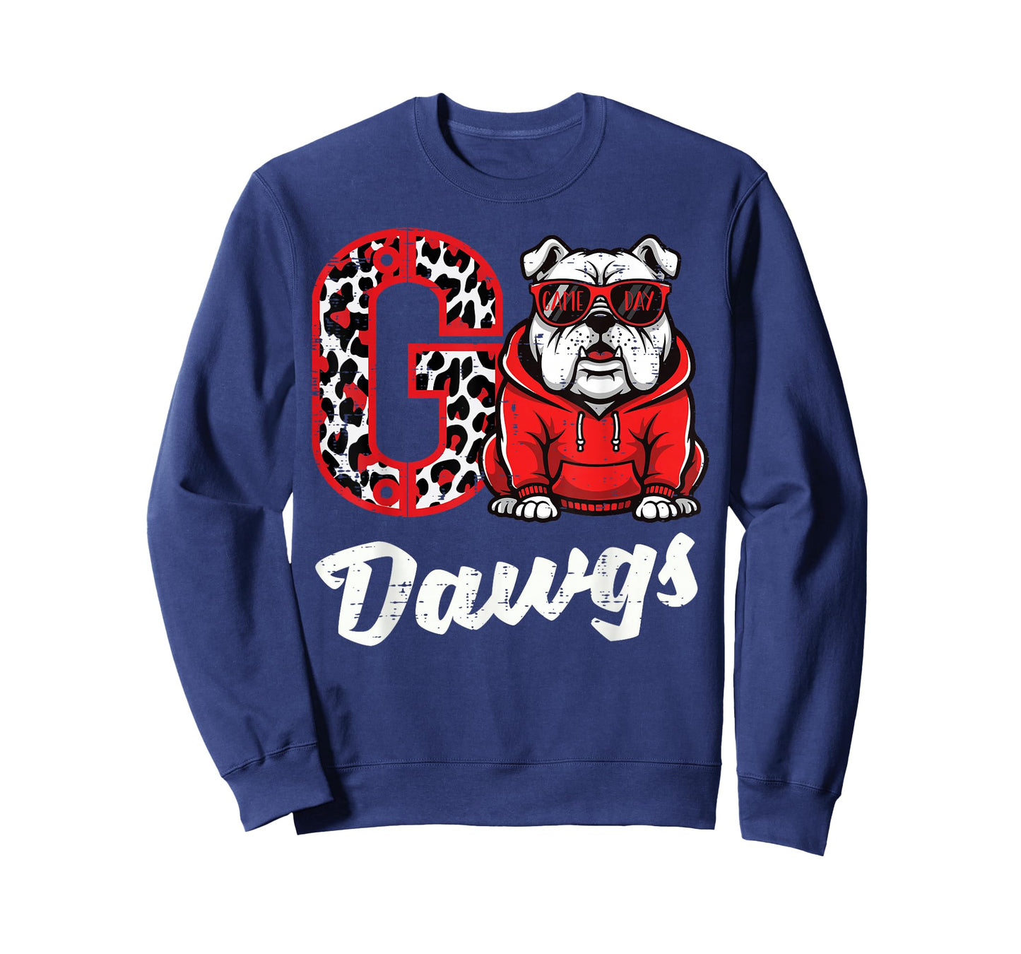 Bulldog Go Dawgs Men Women Kids Boys Youth Girls Teen T-Shirt