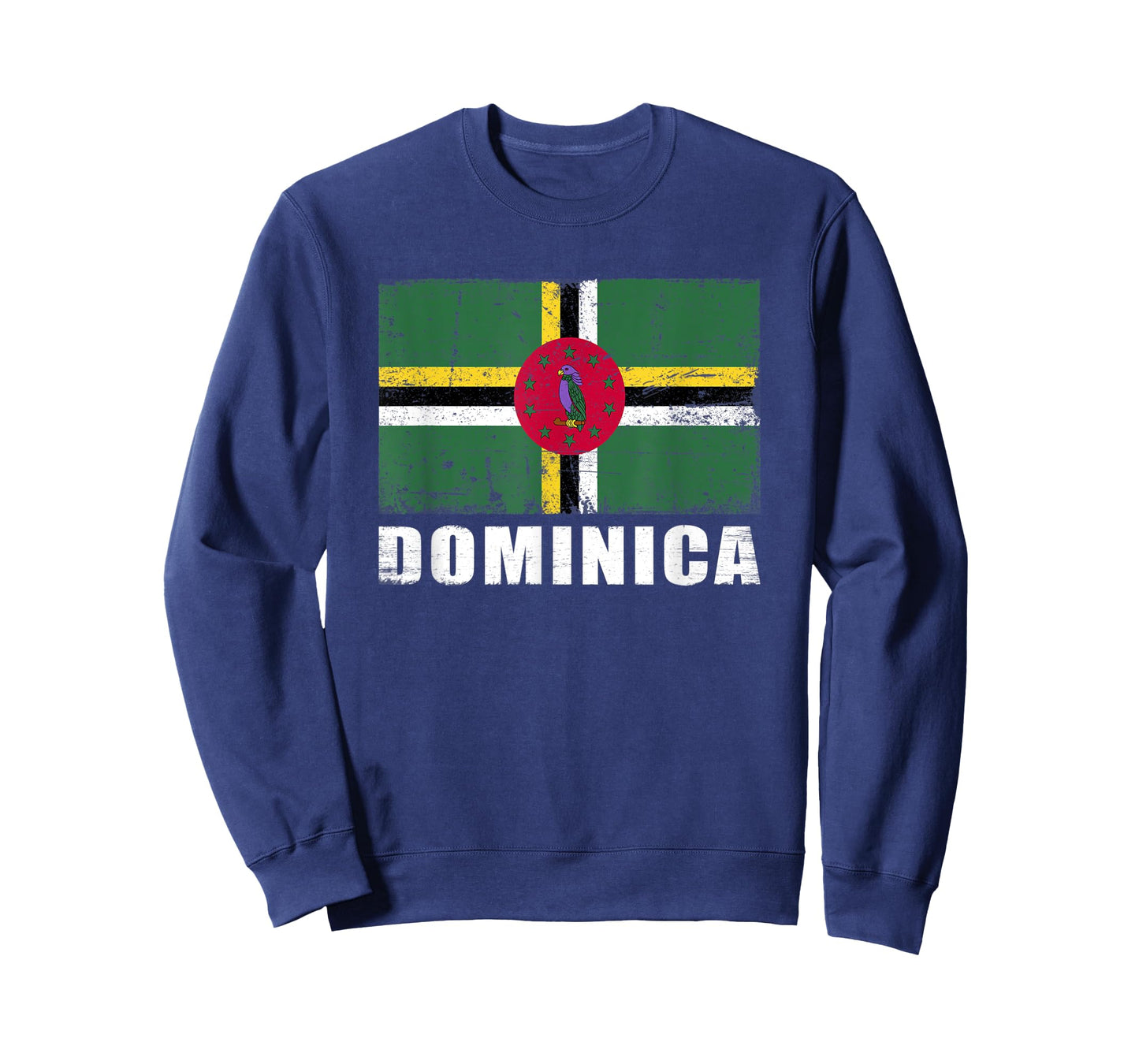 Dominica Flag Design Grunge Country Flag Dominica T-Shirt