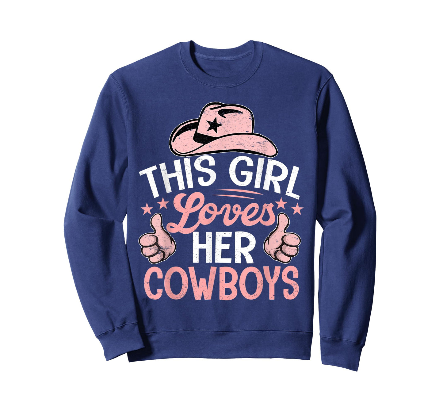This Girl Loves Her Cowboys Cute Football Cowgirl T-Shirt