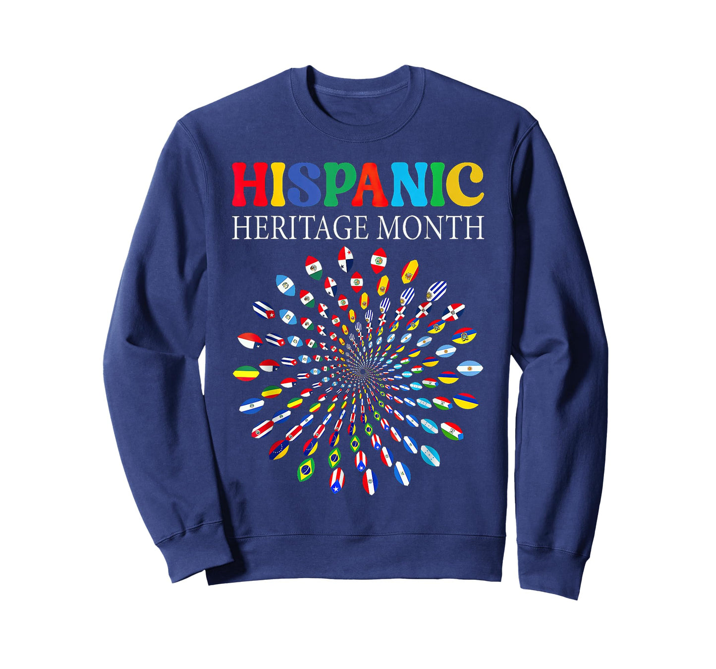 National Hispanic Heritage Month All Latin Countries Flags T-Shirt