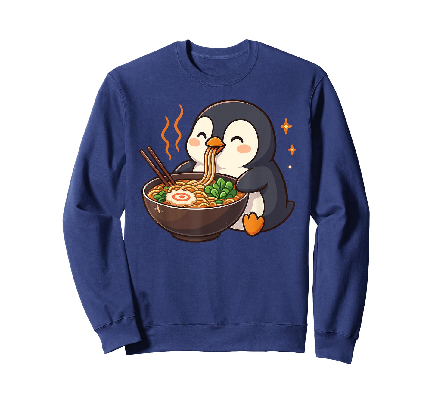 Penguin with Noodles Ramen Kawaii Penguin T-Shirt