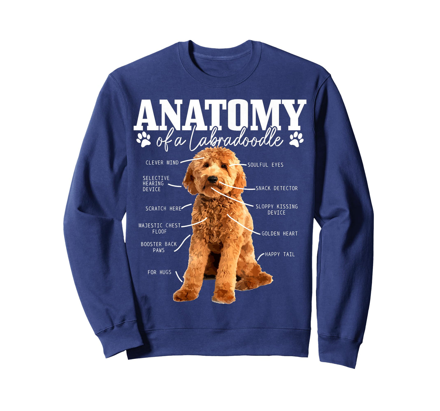 Labradoodle Anatomy Funny Cute Doodle Dog Mom T-Shirt